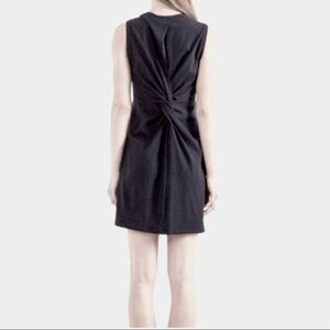 A.l.c. Black dress with twist knot and opening at the back size S